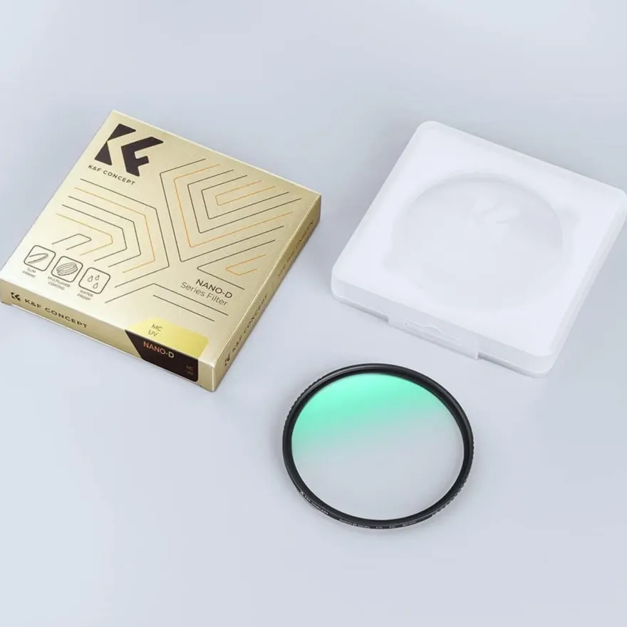 K&F Concept D-Serie 62MM MCUV Pro UV-Schutzfilter, Slim, Mehrschichtvergütung