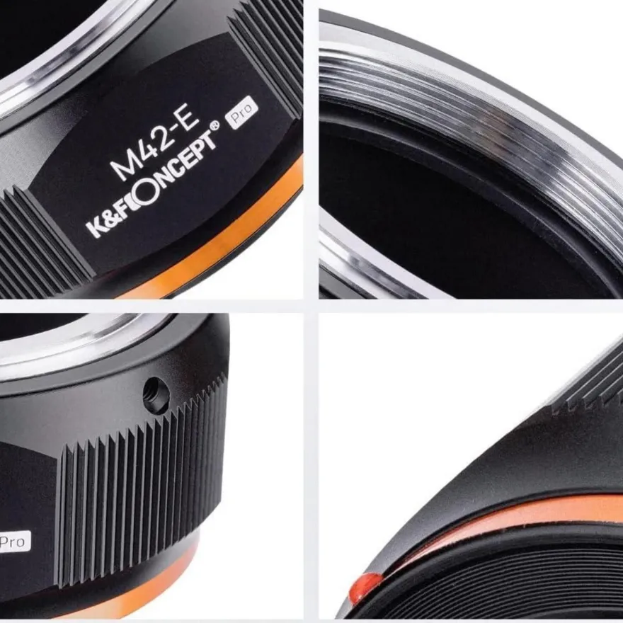K&F Concept M10105 M42-NEX Hochpräziser Objektivadapter für Sony NEX E-Mount