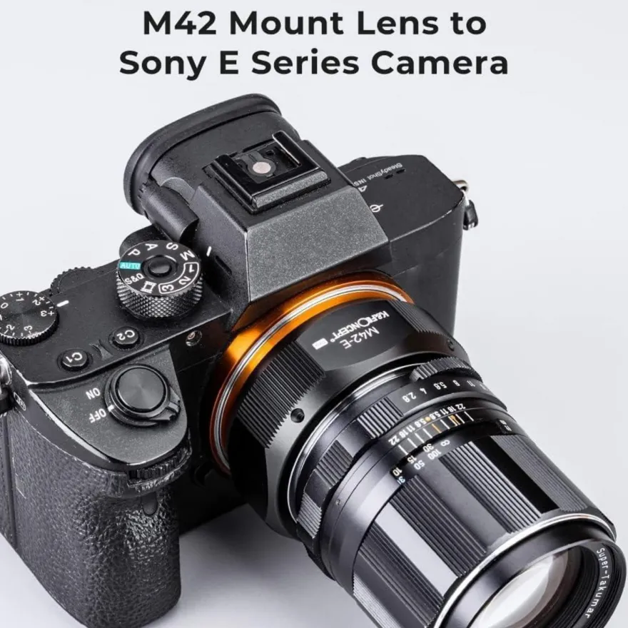 K&F Concept M10105 M42-NEX Hochpräziser Objektivadapter für Sony NEX E-Mount