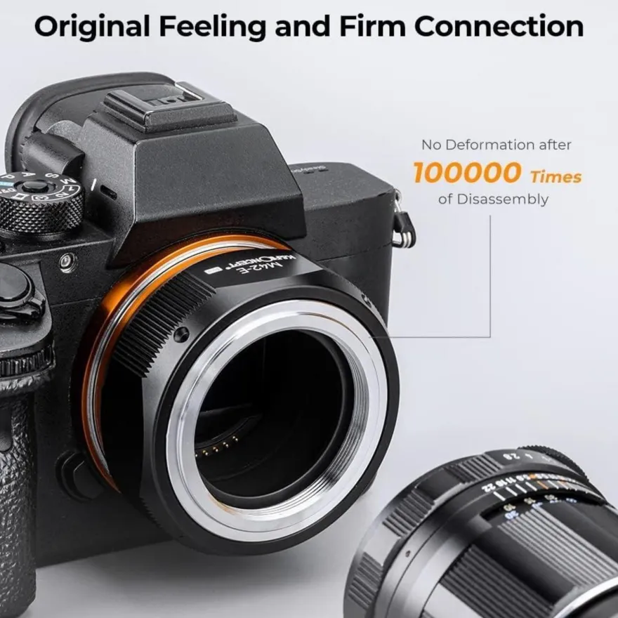 K&F Concept M10105 M42-NEX Hochpräziser Objektivadapter für Sony NEX E-Mount