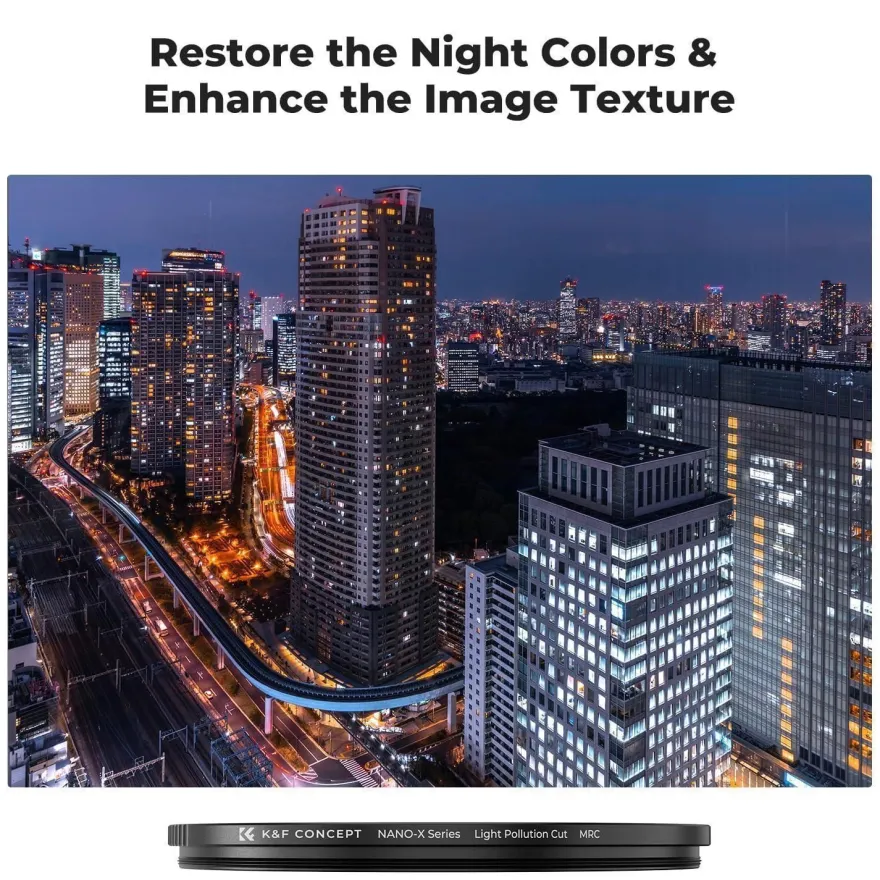 K&F Concept Nano-X 62mm Natural Night Filter für Nachtaufnahmen und