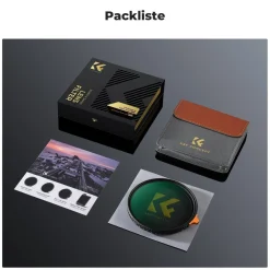 K&F Concept Nano X-Serie Variabler ND-Filter 105mm ND2-400 (1-9 Stop) mit