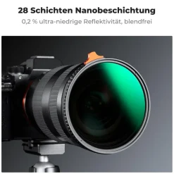 K&F Concept ND2-400 82mm Vario ND Filter