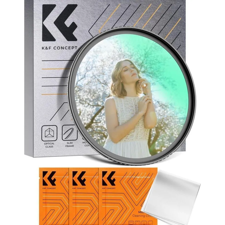 K&F Concept Nebel-Effekt Diffusionsfilter 72mm Mist Filter für Landschafts- und