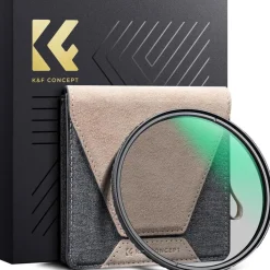 K&F Concept Polfilter 72mm CPL Slim Glas HD Messingrahmen Nikon Canon Sony