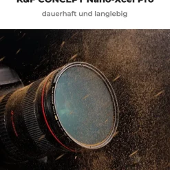 K&F Concept Polfilter 72mm CPL Slim Glas HD Messingrahmen Nikon Canon Sony