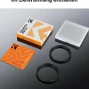 K&F Concept 2 Stück Step Up Ring Filter-Adapterring 52-58mm aus