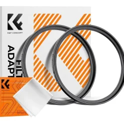 K&F Concept 2x Step Up Ring Filter-Adapterring 49-55mm aus Aluminium-Legierung