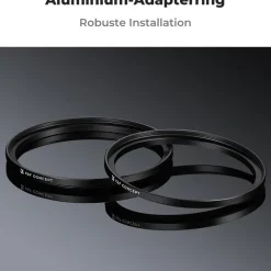 K&F Concept 2x Step Up Ring Filter-Adapterring 49-55mm aus Aluminium-Legierung