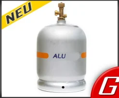 2 kg Aluminium Propangasflasche Alumini Gasflasche Propangasflasche statt Campinggas