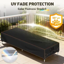 Khongoo Abdeckung Gartenliege 210x75x40cm, 420D Oxford Schutzhülle Wasserdicht