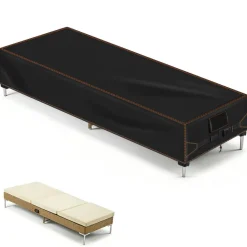 Khongoo Gartenliege Abdeckung 200x68x30cm, Wasserdicht, 420D Oxford, UV-Schutz
