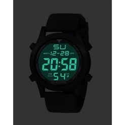 KHS - KHS. PLABSD. SB - Armbanduhr - Platoon Black Steel Digital - Herren