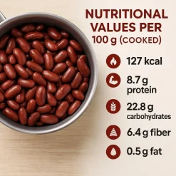 Kidneybohnen Rote Bohnen 5kg Getrocknet Vegan Protein Ballaststoffreich GiDeli