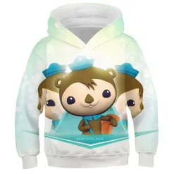 Kinder AC Octonauts Barnacles Hoody Peso Kwazii 3D Druck Pullover Warme Sweatshirts