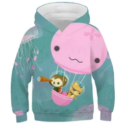 Kinder AC Octonauts Barnacles Hoody Peso Kwazii 3D Druck Pullover Warme Sweatshirts