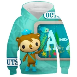 Kinder AC Octonauts Barnacles Hoody Peso Kwazii 3D Druck Pullover Warme Sweatshirts