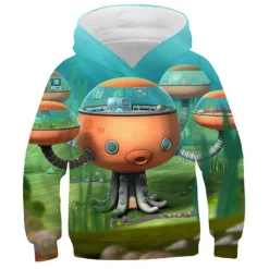 Kinder AC Octonauts Barnacles Hoody Peso Kwazii 3D Druck Pullover Warme Sweatshirts