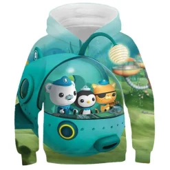 Kinder AC Octonauts Barnacles Hoody Peso Kwazii 3D Druck Pullover Warme Sweatshirts