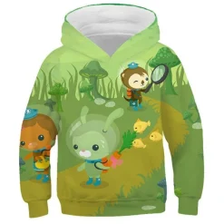 Kinder AC Octonauts Barnacles Hoody Peso Kwazii 3D Druck Pullover Warme Sweatshirts