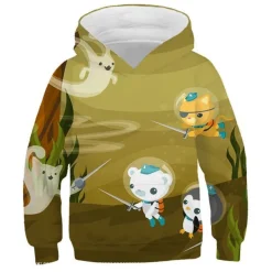 Kinder AC Octonauts Barnacles Hoody Peso Kwazii 3D Druck Pullover Warme Sweatshirts