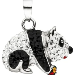 Kinder Anhänger Panda Pandabär 925 Sterling Silber