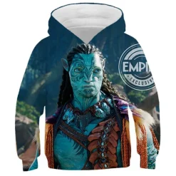 Kinder Avatar 2 Hoodie Merch Jake Sully Neytiri Kiri Ronal Kapuzenpullover Sweatshirt