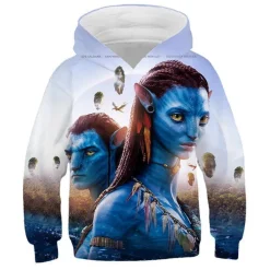 Kinder Avatar 2 Hoodie Merch Jake Sully Neytiri Kiri Ronal Kapuzenpullover Sweatshirt