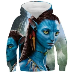 Kinder Avatar 2 Hoodie Merch Jake Sully Neytiri Kiri Ronal Kapuzenpullover Sweatshirt