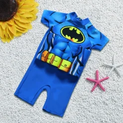 Kinder Batman Spider-Man McQueen Badeanzug Floatsuit Schwimmweste Sommer Bademode