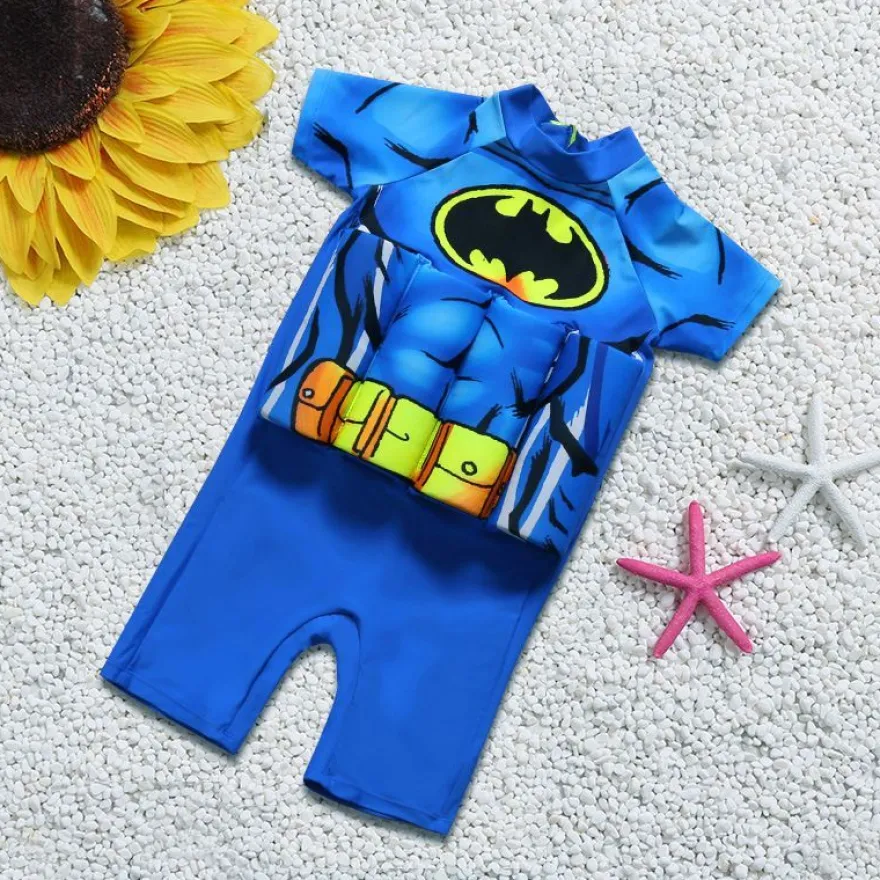 Kinder Batman Spider-Man McQueen Badeanzug Floatsuit Schwimmweste Sommer Bademode