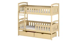 Kinderbett / Etagenbett HARRY - Weiß / Beige / Grau / Graphit - verschiedene Größen