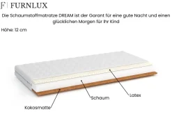 Kinderbett / Etagenbett HARRY - Weiß / Beige / Grau / Graphit - verschiedene Größen
