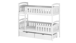 Kinderbett / Etagenbett HARRY - Weiß / Beige / Grau / Graphit - verschiedene Größen