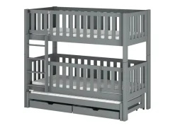 Kinderbett / Etagenbett Ksawery - Weiß / Beige / Grau / Graphit - verschiedene Größen