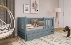 Kinderbett / Kinderbett KAJA - Weiß / Beige / Grau / Graphit - verschiedene Größen