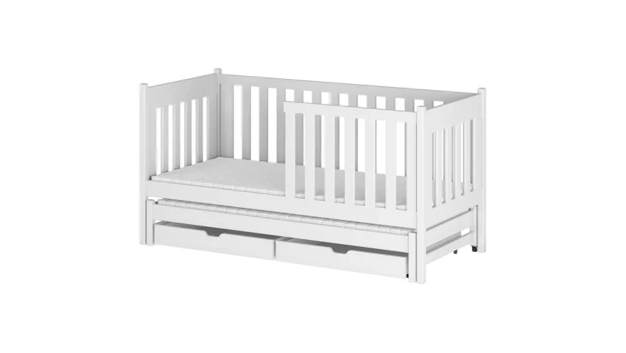 Kinderbett / Kinderbett KAJA - Weiß / Beige / Grau / Graphit - verschiedene Größen
