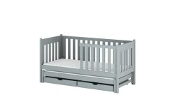 Kinderbett / Kinderbett KAJA - Weiß / Beige / Grau / Graphit - verschiedene Größen