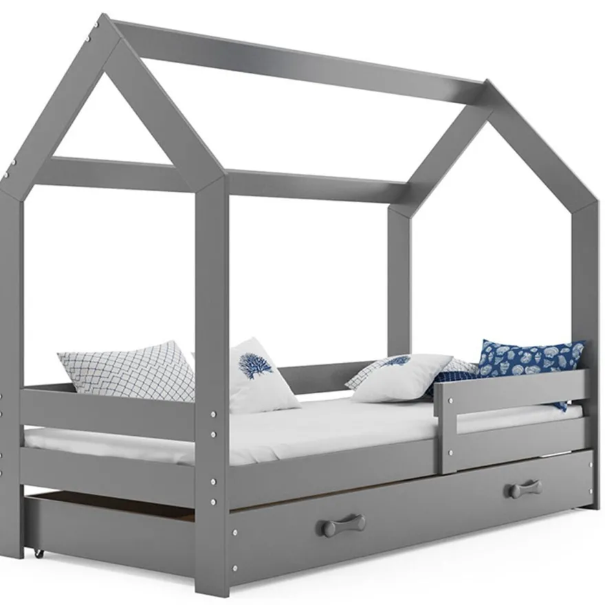 Kinderbett mit Schublade Hausbett Haus Holz Bettenkauf 160x80cm