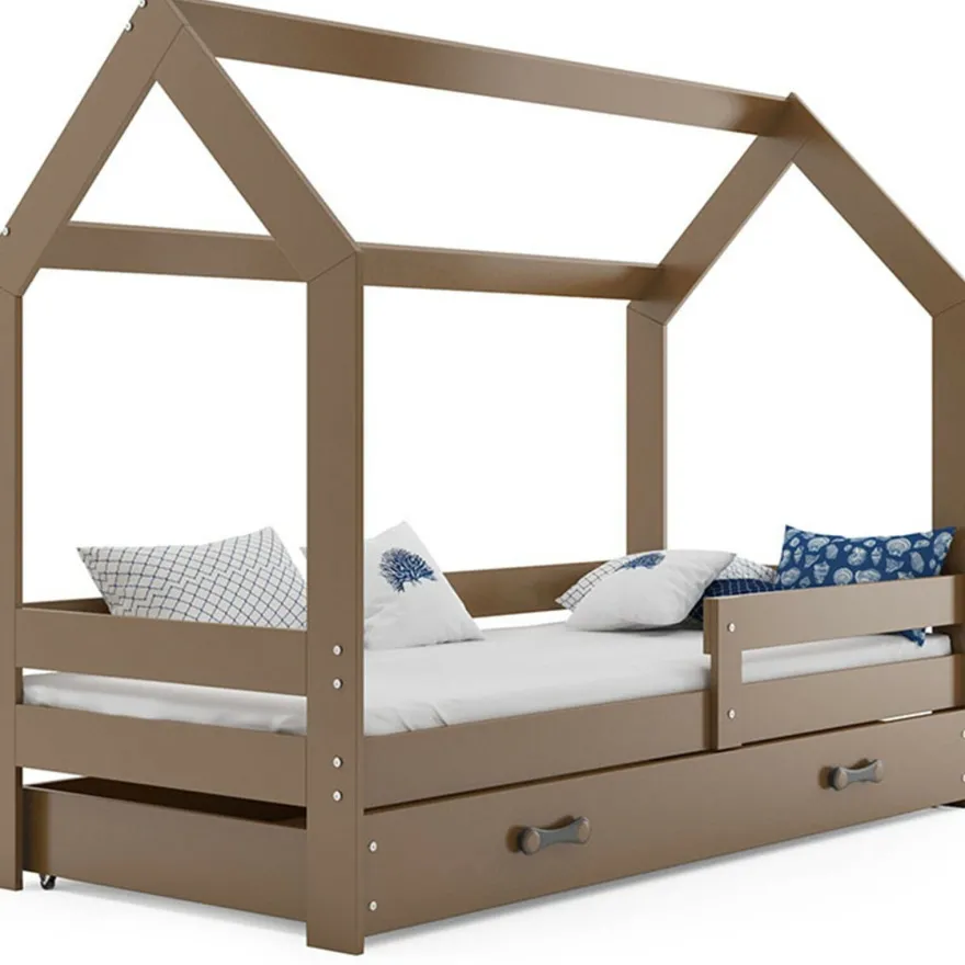 Kinderbett mit Schublade Hausbett Haus Holz Bettenkauf 160x80cm
