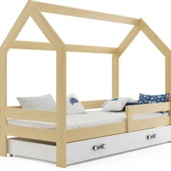 Kinderbett mit Schublade Hausbett Haus Holz Bettenkauf 160x80cm