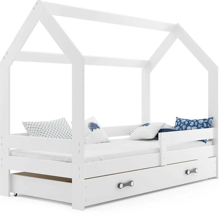 Kinderbett mit Schublade Hausbett Haus Holz Bettenkauf 160x80cm