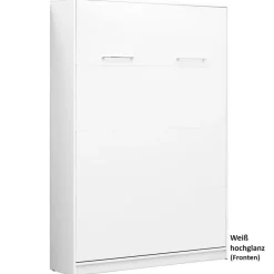 Kinderbett Schrankbett Wandbett vertikal VB 90x200 weiß eiche lancelot Farbauswahl