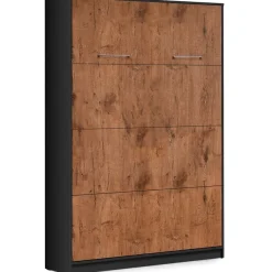 Kinderbett Schrankbett Wandbett vertikal VB 90x200 weiß eiche lancelot Farbauswahl