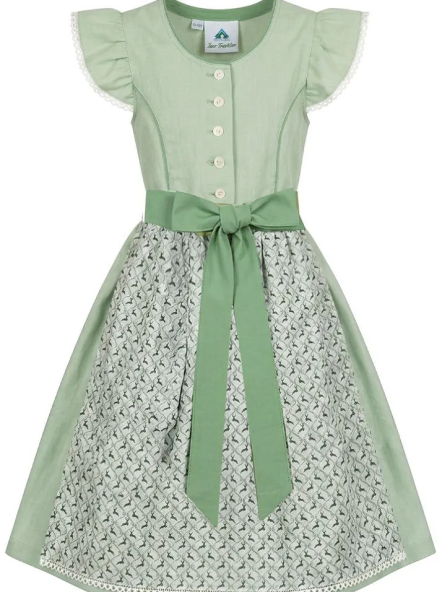 Kinderdirndl 43216 Flügelarm grün