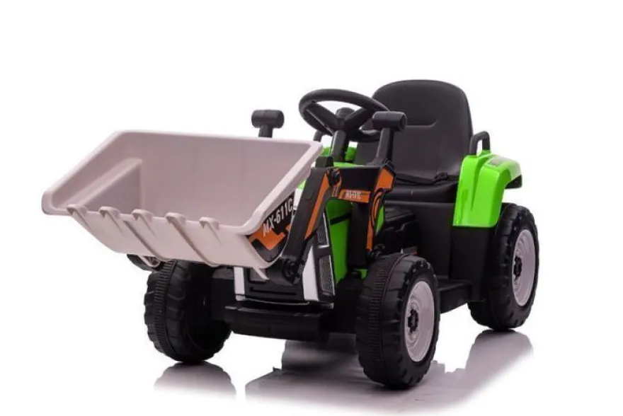 Kinderfahrzeug - Elektro Auto Bagger mit Fernsteuerung - 12V7A Akku,2 Motoren