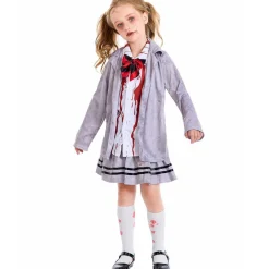 Kinder Halloween 3er Set Mantel Rock/ Hose Joker Harley Zombie Vampir Cosplay Kostüm