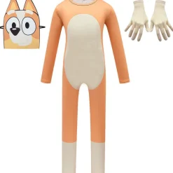 Kinder Jungen Madchen Bingos Blueys Kostum Jumpsuit Cosplay Halloween Outfit Set