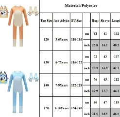 Kinder Jungen Madchen Bingos Blueys Kostum Jumpsuit Cosplay Halloween Outfit Set