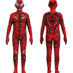 Kinder Jungen Venom Cosplay Kostum Jumpsuit Halloween Party Karneval Outfit Set*